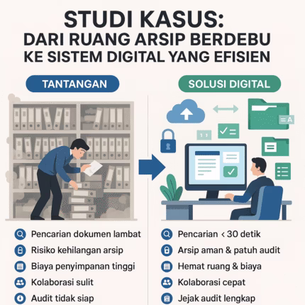 Studi kasus transformasi dari arsip fisik konvensional ke kearsipan digital modern