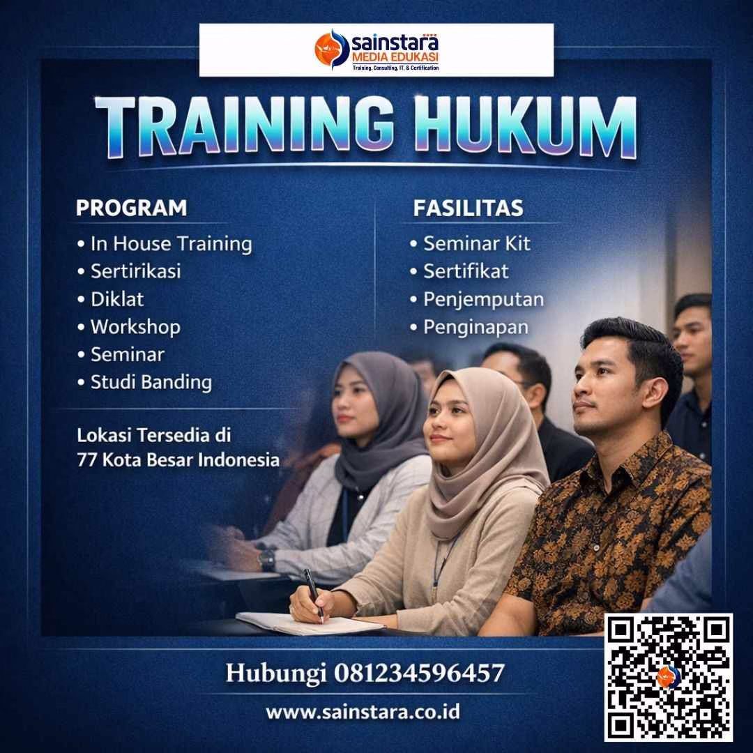 Training Hukum Kesehatan dan Manajemen Risiko Rumah Sakit 2026 Training Hukum Kesehatan dan Manajemen Risiko Rumah Sakit 2026